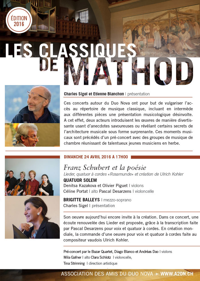 Les Classiques de Mathod - Document PDF : cliquer ICI