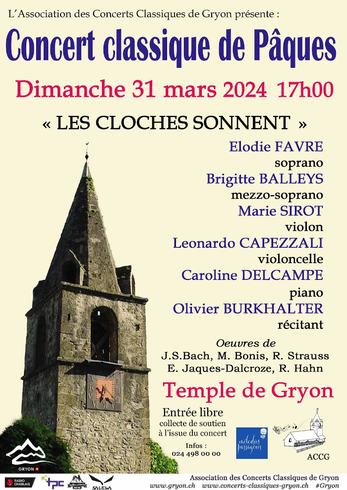 Concert Classique de Pques - Les cloches sonnent - Dimanche 31 mars 2024